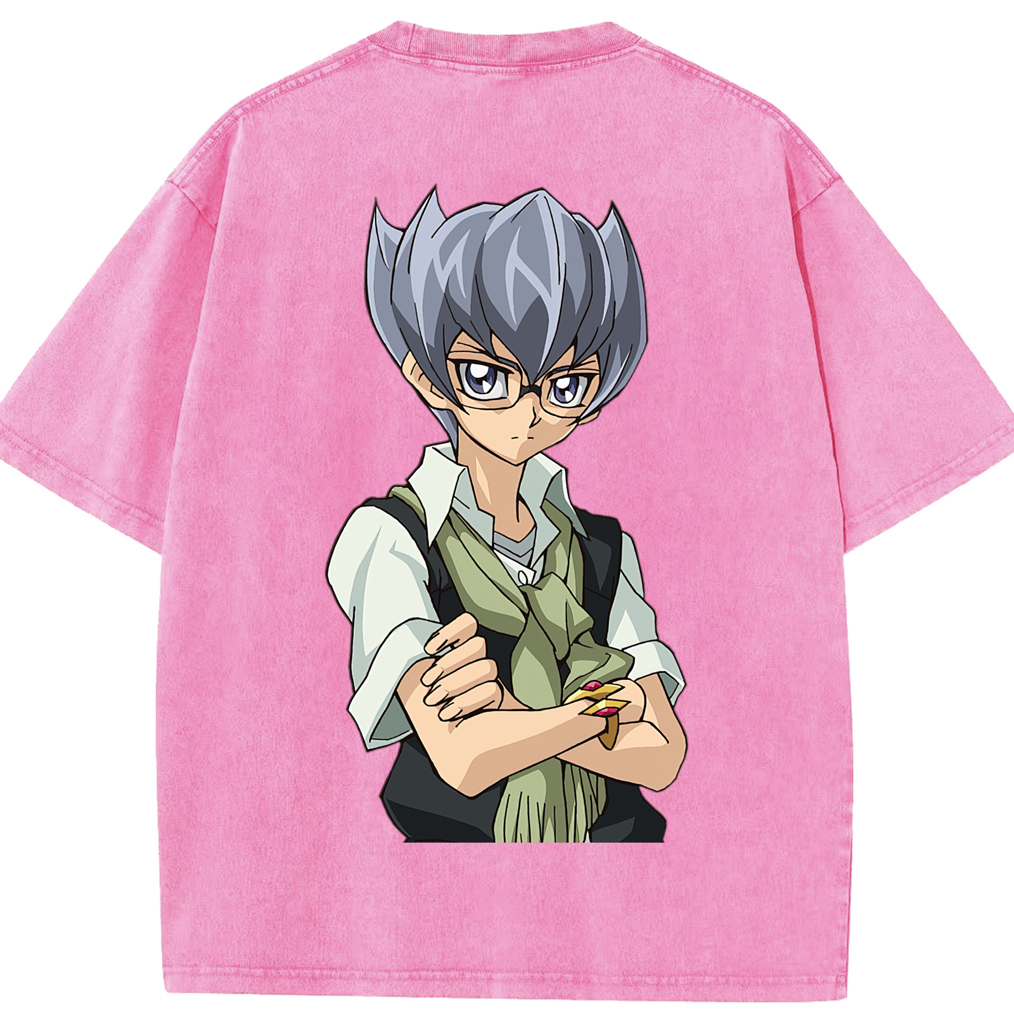 （画像用） 遊☆戯☆王 Yu-Gi-Oh! 綿100% ヴィンテージ風 半袖Tシャツ（背面プリント）